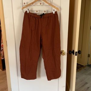 ROUCHA drawstring pants. Rust. Size M/L